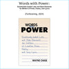 Item S-131: Words with Power: Emotionally-loaded Lists and Style Elements for Writers of Creative Prose, Poetry, and Song Lyrics. Forthcoming book, 2025.