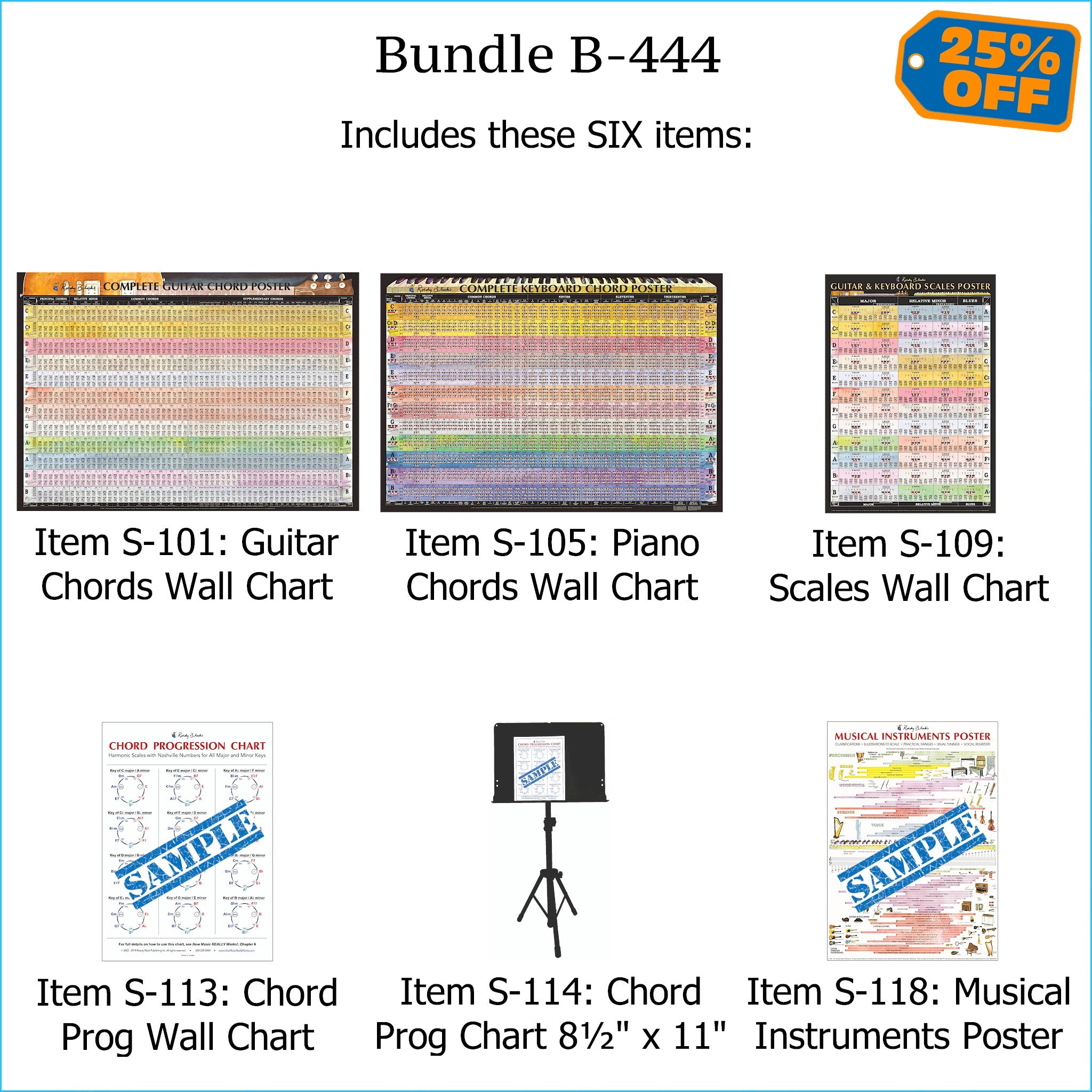 Chord Instruments Brand Charts of Guitar and Piano Chords, Scales, and Chord Progressions ...