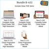 Bundle B-622 (FIVE Items): Includes "Complete Guitar Chord Poster" and "Chord Progression Chart". High Resolution E-Posters for Smartphone / Tablet / Computer, and High Resolution Printable E-Book. FREE Download Protection.
