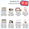 Bundle B-625: Complete Guitar Chords, Scales, Chord Progressions - E-Posters and Printable E-Books. FREE Download Protection.