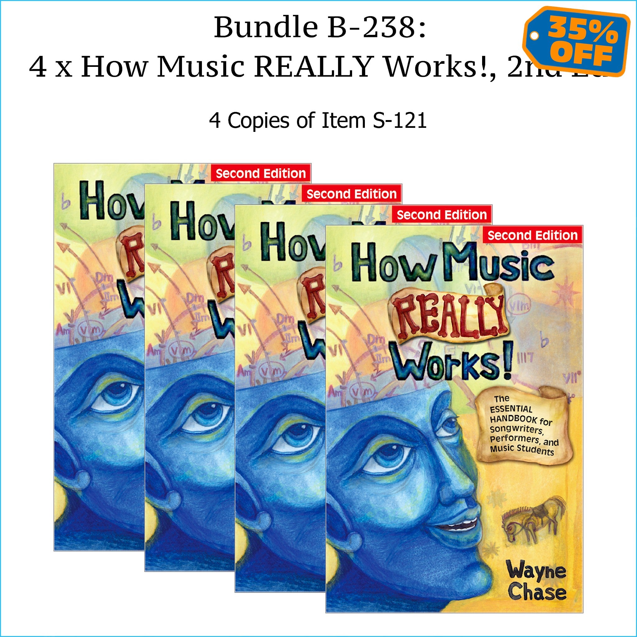 Bundle B-238: FOUR Print Copies of "How Music REALLY Works!, 2nd Edition." FREE SHIPPING – USA & Canada.